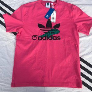 NEW MEN'S ADIDAS ORIGINALS PINK CHAMELEON TREFOIL TEE SHIRT MEDIUM M MENS